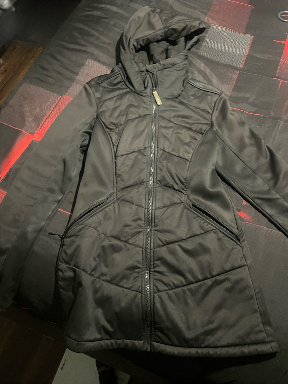 Bench Women’s Black Hooded Quilted Jacket